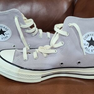 Converse High Top Sneakers in Light Gray